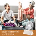 thumbnail image 7 of LC-dolida Foldable Desk Fan, Magnetic Wall Desk Fan with 7 RGB Lights, 4 Speeds Strong Winds 90° Adjustable 10H Battery Life Ultra Quiet for Home Office Kitchen Camping(Green), 7 of 7