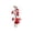 Red, variant on Ouuluon Elegant Artificial Silk Flower Arrangement, 10 inch Tabletop Decor for Tea Room Living Room Office