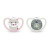 NUK Space Orthodontic Pacifiers, 0-6 Months, 2-Pack