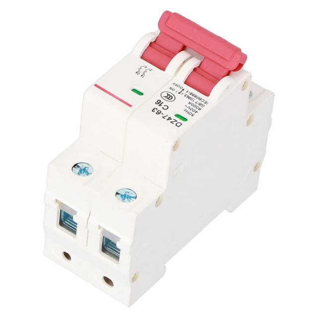 Compact 2P Miniature Circuit Breaker with Enhanced Safety Features for Overload Protection in Residential and Office Buildings