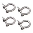 thumbnail image 3 of EIGTHTAIL 4 Pcs Manille en Acier Inoxydable, Manille de Levage en Forme de D, 3 of 5