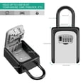 thumbnail image 2 of K-Cliffs Heavy Duty Lock Box Secure Portable 4 digit Combination Key Lockbox With Shackle Safe for Realtor's Open House Holds up to 5 Keys, 2 of 7