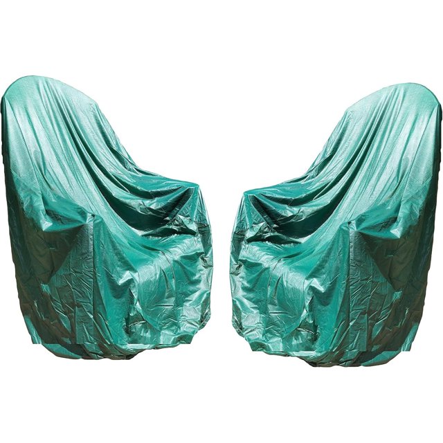 2 Pack: Adirondack Chair Cover from Patio Style Concepts Embossed Vinyl Protect Patio Furniture Green