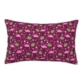 thumbnail image 3 of Salouo Festive Flamingos Print Print Pillow Case Cover,Wrinkle-Free Bed Pillow Cover Pack of 1 Home Decor Fade-Resistant and Stain-Resistant ,Pillows Not Included -16"x24", 3 of 8