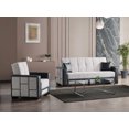 thumbnail image 5 of Ottomanson Convertible Accent Chair Chenille Modern Sleeper Armchair with Storage, Silver, 5 of 5