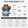 thumbnail image 5 of Sikiie Blue Glitter Sparkles Sports Bra for Women, Sports Bra Athletic Running Sports Bra, Workout Bra, Yoga Bra-Small, 5 of 8