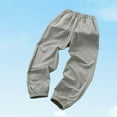 thumbnail image 3 of Eltusu Boys Sports Sweatpants, Comfy Relaxed Fit Elastic Waist Casual Jogger Pants Gray Size 7-8 T, 3 of 4