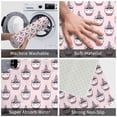thumbnail image 4 of Xecao Cute Cupcake print Flannel Mat: Non-slip, 16x24in. Ideal for kitchen, bedroom, bath & living room., 4 of 9