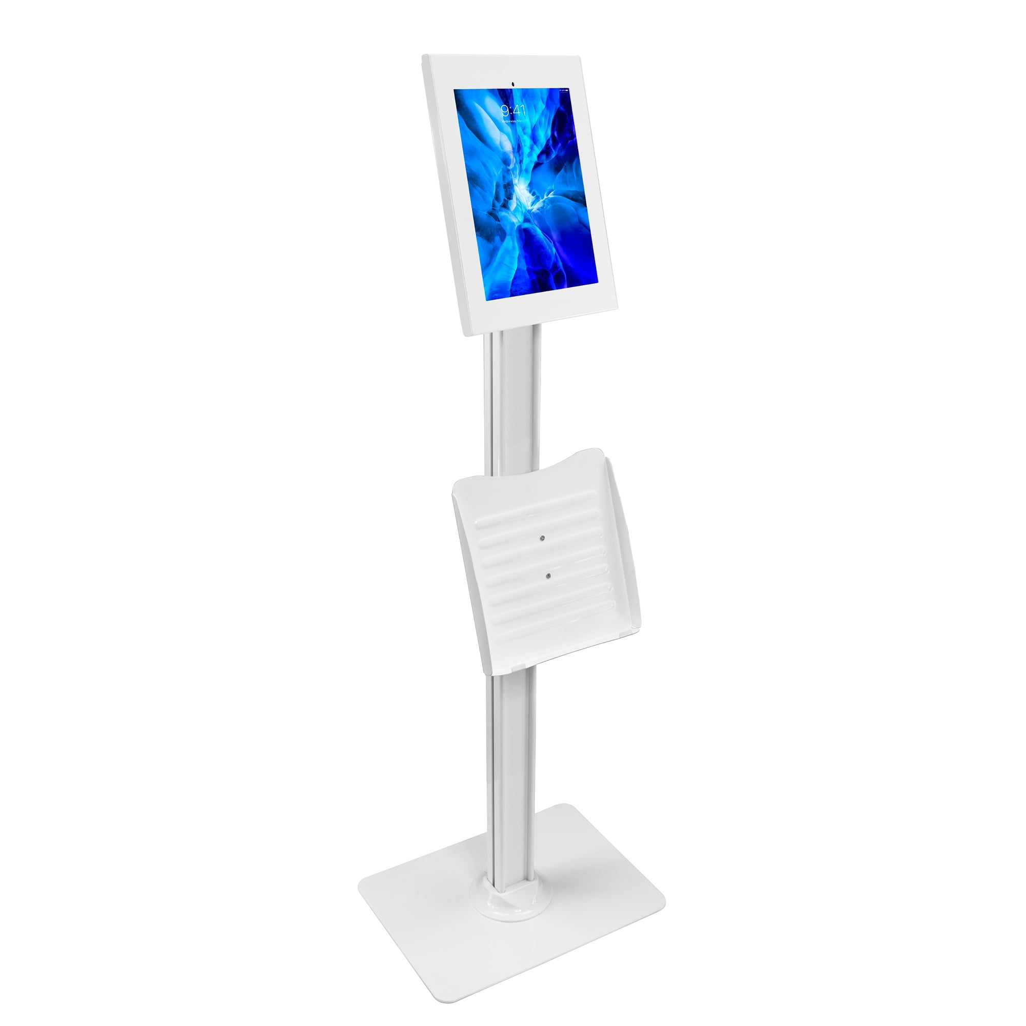 MountIt! AntiTheft iPad Floor Stand for iPad Pro 12.9 White