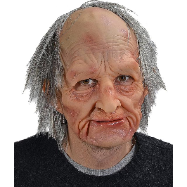 Máscara divertida de vacaciones de Halloween Máscara supersuave para adultos de anciano Máscara supersuave para adultos de anciano