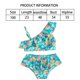 thumbnail image 2 of Traje de baño para bebé, traje de baño para niñas pequeñas, traje de baño para niñas con un solo hombro + traje de baño con parte inferior de cintura alta (2 piezas), 2 of 5