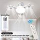 thumbnail image 5 of Luces Del Ventilador Techo Drones E26/E27 Con Control Remoto para (3 Cabezas) Blanco, 5 of 9