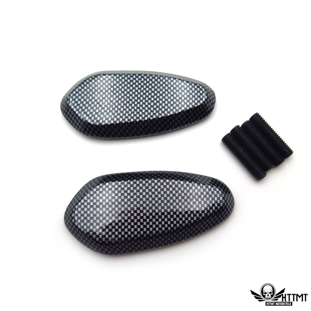 BLACK / CHROME Mirror Block Off Cap Mirror Base Plates Cover For YAMAHA YZF R1 2