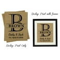 thumbnail image 1 of Darling Souvenir Wall Decor Personalized Couple Wedding Sign Gift Mr & Mrs-Burlap Print with Frame, 1 of 1