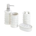 thumbnail image 1 of Accent Plus 10017708 3 x 3 x 6.75 in. Bath Accessory Set, White, 1 of 2