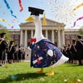 thumbnail image 6 of Graduation Goose Outfit - Festive Porch Decor Clothing for Plastic/Cement Geese, Graduation Theme Dress to Celebrate School Milestones, Durable Fabric Outfit for Outdoor Ambiance, 23in, A, 6 of 8