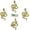Gold, variant on Snake Coat Hooks, Animal Wall Hooks, for Hanging Jackets, Bags, Wardrobes, Towels, Scarves, Kitchen Walls 4 Pieces (Red Bronze)