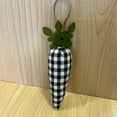 thumbnail image 5 of LSLJS Easter Fabric Carrot, Easter Decorations, 8" Non-Woven Buffalo Grid Carrot Stuffed Toys Rustic Farmhouse Carrot Pendant Tiered Tray Ornaments Spring Decor Easter Basket Stuffer Party Favor(1 Pcs, 5 of 5