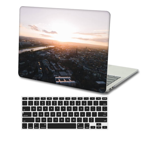 KSK KAISHEK Hard Shell Case Only for Old MacBook Pro 13"( No Touch, 2015/2014/2013/end 2012) + Black Keyboard Cover Model A1502/A1425, No CD-ROM / USB-C Sky Series 0997