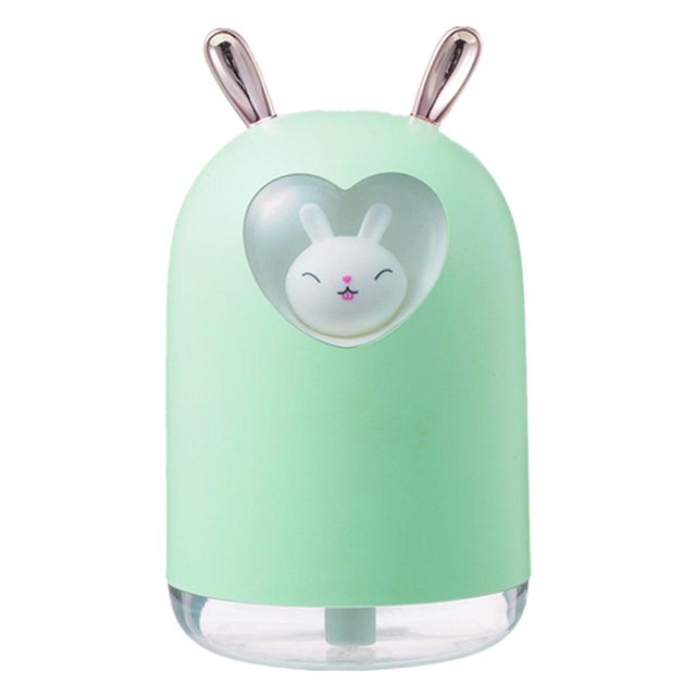 Humidificador de aire USB Zulema Difusor con lámpara LED de colores verde mini humidificador portátil