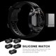 thumbnail image 3 of WHAMVOX 5Ud Watch Band Keeper Negro De Silicona Duradero Para Mantener De Y Cómodas, 3 of 8
