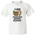 thumbnail image 3 of Inktastic I Love Hanging out with My Mommy with Sloth Youth T-Shirt, 3 of 5
