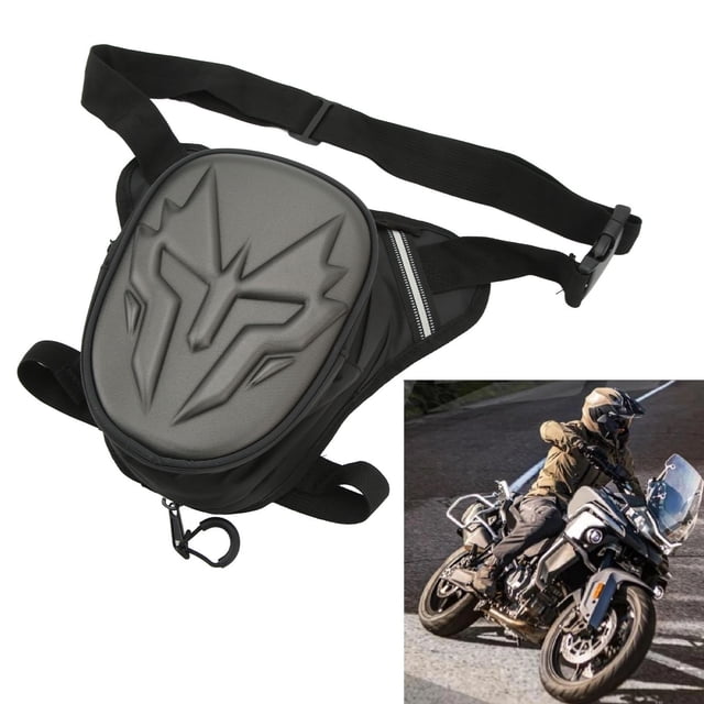 Bolsa de Pierna para Motocicleta Bolsa de Pierna para Motocicleta Bolsa de Pierna Caída Mate de PVC Monedero para Montar Paquetes de Muslo Multifuncionales Compatibles con ANGGREK Otros