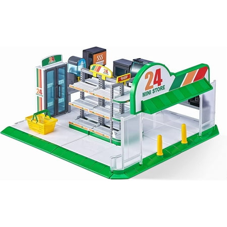 5 Surprise Mini Brands - Mini Convenience Store Playset by ZURU (Series 4) Exclusive and Mystery Collectibles