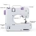 thumbnail image 4 of Portable 12 Built-in Electric Dual-Speed Household Sewing Machine w/Foot Pedal, 4 of 12
