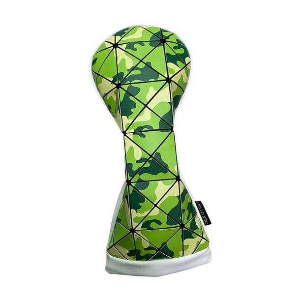 Cubierta para la cabeza del palo de golf, cubiertas híbridas para la cabeza del golf, resistentes al desgaste, reemplazo de cubiertas para palos de go Verde nº 1