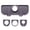 Gray, variant on Adjustable Bathroom Sink Faucet Drip Catcher Tray Splash Guard Mat with Drainage Spout and 3 Hole Inserts for Kitchen Counter Organization