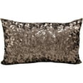 thumbnail image 2 of Michael Amini "Circle Sequin" Decorative/Modern Pillow by Nourison, Bronze, 12" x 20", 2 of 2