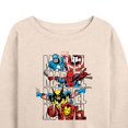 thumbnail image 3 of Marvel - Logo Stack - Women's French Terry Pullover Long Sleeve Shirt, 3 of 5