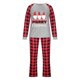 thumbnail image 2 of Pijamas Navideños Para La Familia Conjuntos A Juego Trajes Trajes Patchwork Plaid Impreso Homewear Cuello Redondo Manga Larga Conjuntos de Papá de Dos Piezas Odeerbi ODB189425, 2 of 6