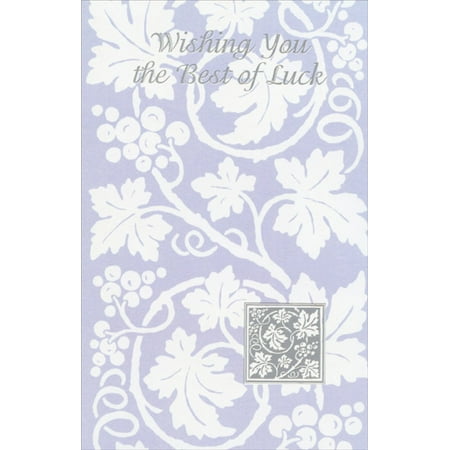 Good Luck Wishes Cards - Freedom Greetings Grape Vines On Purple Good Luck Card