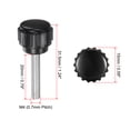 thumbnail image 2 of Uxcell 8 Pieces Knurled Clamping Knobs M4 x 20mm Zinc Plated Carbon Steel Threaded Stud 15mm Head Thumb Screws, 2 of 5