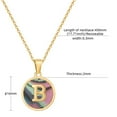 thumbnail image 5 of Kripyery Women Necklace Letter Sea Shell Necklace All Match Round Alphabet Necklace for Daily Wear, 5 of 8