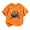 Orange, variant on HNMKIU Kids Halloween Short Sleeve Crewneck Tee Shirts for Girls Boys Casual Summer Fashion