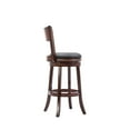 thumbnail image 4 of Boraam Industries Palmetto Rubberwood 29-inch Swivel Stool Brandy Brushed Bar Height - 29-32 in. Traditional, 4 of 5