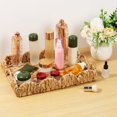 thumbnail image 1 of LNGOOR Scalloped Tray Hand Woven Scalloped Basket Decorative Paper Rope Braided Serving Tray Multipurpose Storage Basket Table Decor Trays for Coffee Table Home Room Decor, 1 of 8