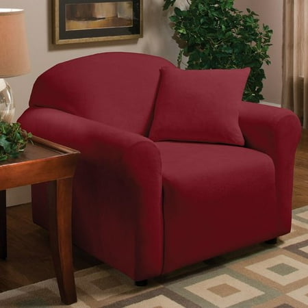 Madison Home Stretch Microfleece Box Cushion Armchair Slipcover