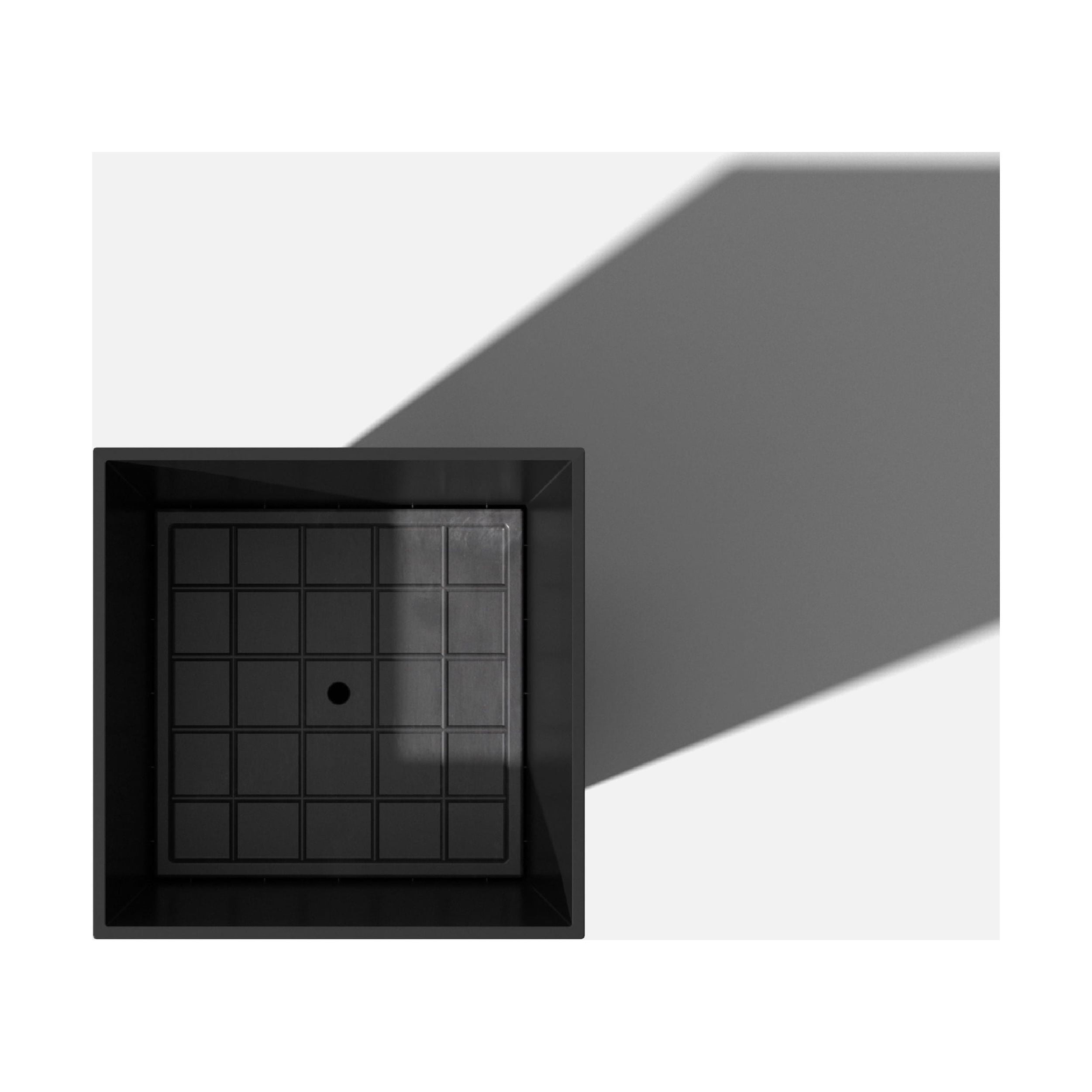 Veradek V-Resin Taper Tall Plastic Planter - Black - 30 in.