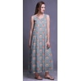 thumbnail image 2 of Bimba Robe de Nuit en Rayonne pour Femmes Maxi Imprimée Tenue de Sommeil Robe de Nuit-G, 2 of 5