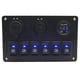 thumbnail image 5 of sweethay Panel de interruptores de coche desmontable, reemplazo de 6 bandas, voltímetro de vehículo automotriz modificado, accesorios de pieza Paneles de instrumentos para automóviles, 5 of 6