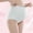 Green, variant on Maternity Pregnancy Panties Solid Color Cotton Plus Size Adjustable High Waist Belly Support Late Trimester Briefs