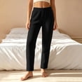 thumbnail image 2 of Kezqiaxn Sweat Pants for Womens Fashion Elastic Waist Warm Casual Trousers Womens Sweatpants Fall Winter Clothes, 2 of 7