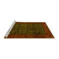 thumbnail image 2 of Ahgly Company Machine Washable Indoor Round Persian Yellow Traditional Area Rugs, 4' Round, 2 of 4