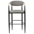 thumbnail image 4 of Tina Fabric Upholstered Bar Chair Dark Grey (Set of 2), 4 of 13
