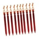 thumbnail image 5 of 10 estacas para tienda de campaña, de aluminio, resistentes al viento e irrompibles. Rojo, 5 of 9