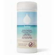 Safely Multi-Surface Cleaning Wipes, Coast Scent, Bleach-Free Household Cleaner with Essential Oils, Safe for All Surfaces (75 Count, Pack of 1)